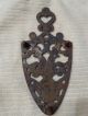 Old Vtg Antique Collectible Cast Iron Trivet With Bird & Heart Design Trivets photo 1