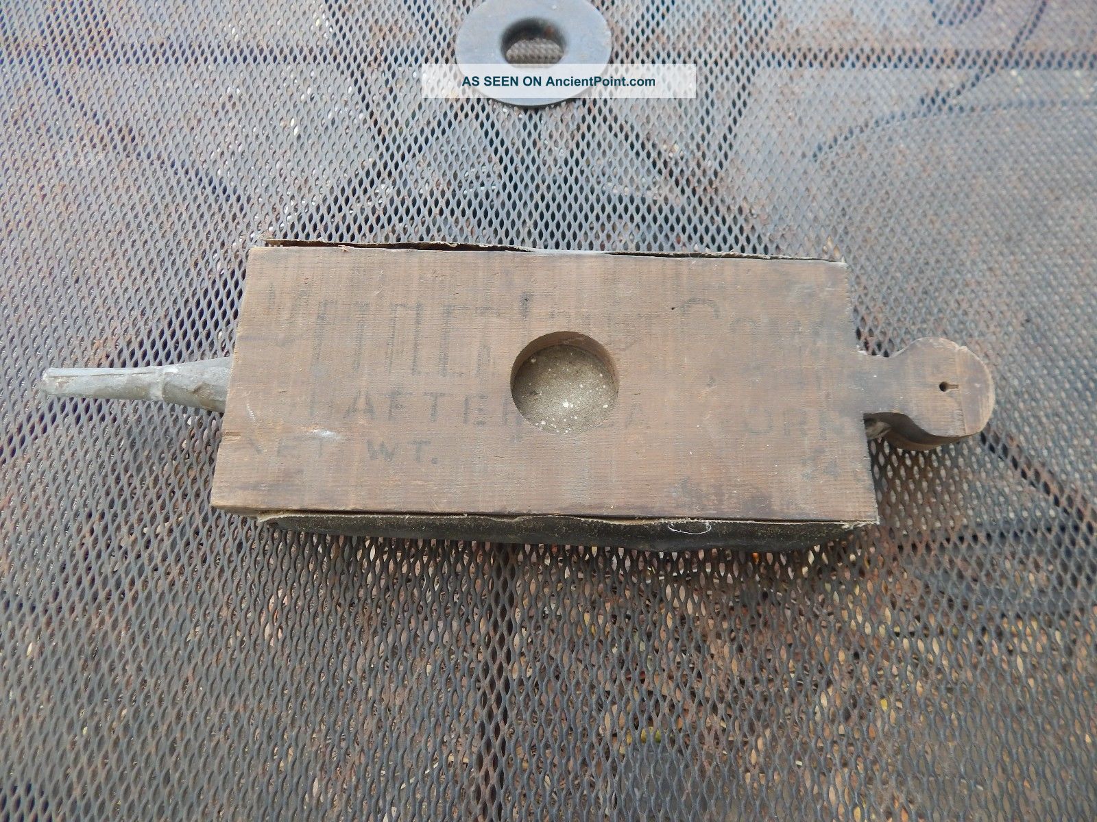 Antique Primitive Handmade Wooden Fireplace Bellow - Man Cave/den/garage/cabin Hearth Ware photo