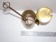 Old Brass Cape Cod Fire Lighter Vtg Fireplace Tankard Ceramic Egg Kerosene Tool Hearth Ware photo 1