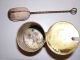 Old Brass Cape Cod Fire Lighter Vtg Fireplace Tankard Ceramic Egg Kerosene Tool Hearth Ware photo 7