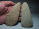 [2] Laos Polish Neolithic Hand Ax Adze 4.  4 & 4.  2 Inch.  Menhir Area [tx1] Neolithic & Paleolithic photo 1