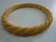 Rare 19th Century Chinese Or African Patinated Barley Twist Bangle Bracelet Necklaces & Pendants photo 6