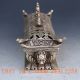 Chinese Hand Carved Silver Copper Incense Burner & Hollow Out Lid Incense Burners photo 2