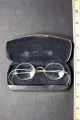 Antique Pair Gold Tone Stevens & Co.  Full Rim Eyeglasses Spectacles W Hard Case Optical photo 1