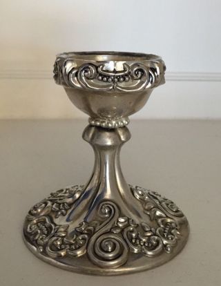 Vintage Godinger Ornate Candle Stick Heavy Silver photo