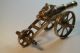 Vintage Model Antique Cannon Brass Statue With Wheels Great British Empire Gift British photo 1