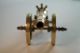 Vintage Model Antique Cannon Brass Statue With Wheels Great British Empire Gift British photo 3
