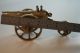 Vintage Model Antique Cannon Brass Statue With Wheels Great British Empire Gift British photo 5