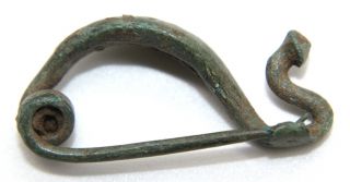 Celtic La Tene Decorated Bronze Fibula Brooch.  2 Th - 1 Rd Century Bc.  - Small photo