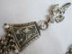 Solid Silver Chain Antique Pocket Watch Nielo Sarakachan Greek Ottoman Empire Islamic photo 4