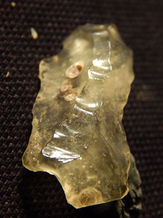 Translucent Prehistoric Tool Made From Libyan Desert Glass Found In Egypt 2.  54gr photo