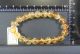 100 Natural Crystal Golden Wire Crystal Beads Bracelet Elastic Length Br018 Bracelets photo 2