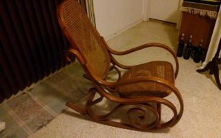 Bentwood Rocker In Shape And On The Wicker photo