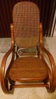 Bentwood Rocker In Shape And On The Wicker 1900-1950 photo 1