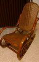 Bentwood Rocker In Shape And On The Wicker 1900-1950 photo 2