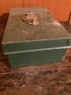Vintage Victa Series Tin Metal Storage Document Cash Lock Box,  English Made, Display Cases photo 3