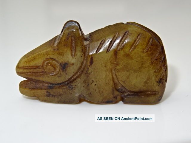 Old Chinese Nephrite Jade Of A Rat/mouse Pendant/figurine Chinese photo