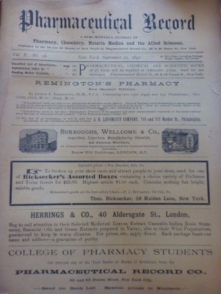 Rare 1890 Drugstore Apothecary Formulas Herbs Cures Cannabis Coca photo