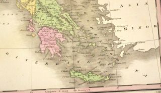 Orig Antique Map 1827 Turkey Constantinople Istanbul - Hand Colored A Finley photo