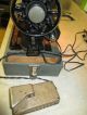 Singer Model 66 Red Eye Antique Sewing Machine W/motor Antique 1917 Necchi Case Sewing Machines photo 4