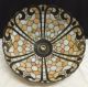 Antique Tiffany Style Stained Leaded Glass Lamp Shade 20 