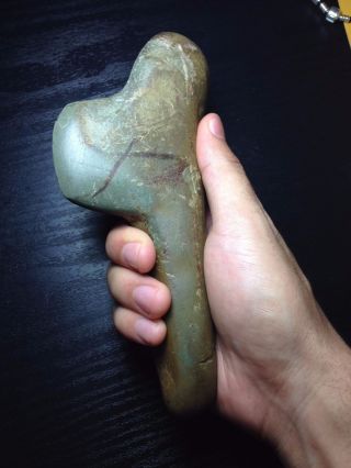 Taino Stone Hand Axe,  Rare photo