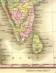 Orig Antique Map 1827 Asia,  India - Hindoostan - Thibet - Hand Colored A Finley Pre-1900 photo 2