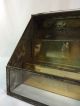 Antique Vintage Tin & Sloped Glass Display Shelves Counter Top Case Display Cases photo 9
