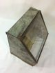 Antique Vintage Tin & Sloped Glass Display Shelves Counter Top Case Display Cases photo 11