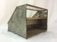 Antique Vintage Tin & Sloped Glass Display Shelves Counter Top Case Display Cases photo 8