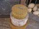 Stack Of 3 Papier Mache Pantry Boxes Covered In Beehive Calico Primitives photo 1