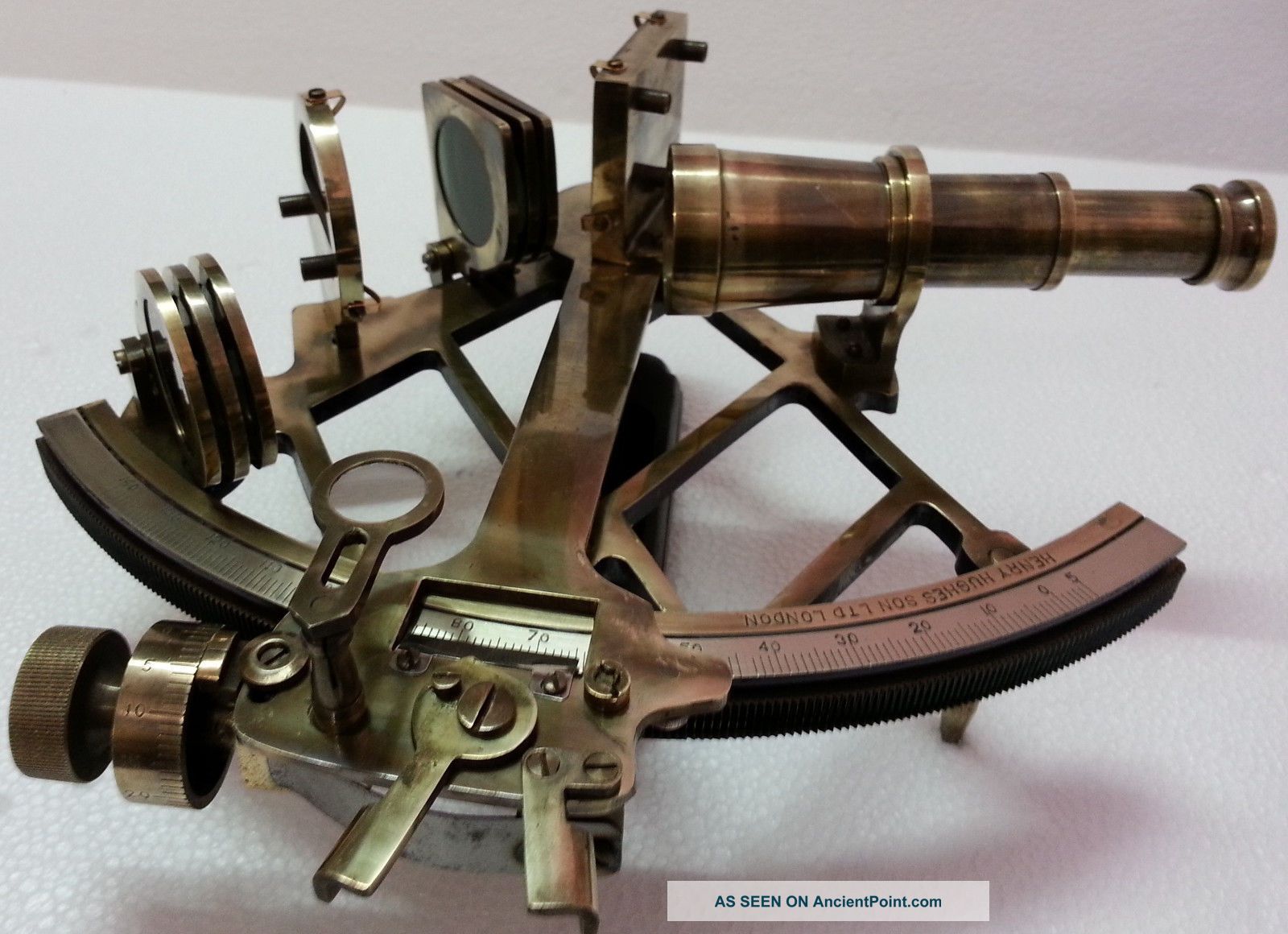 Nautical Sextant Antique Vintage Heavy Brass Navigation Sextant In