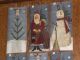 6 Folk Art Primitive Santa Claus Snowman Christmas Hang Tags Gift Tree Ornies Primitives photo 4