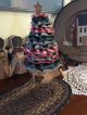 Handmade Make Do Yoyo Christmas Tree Country Primitive Holidays Winter Primitives photo 1
