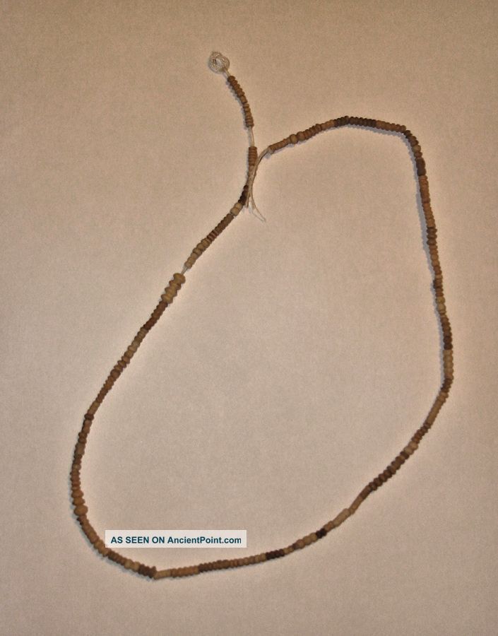 Ancient Coptic - Byzantine Era Stone Beaded Necklace 500ad Bible Archaeology Other Antiquities photo