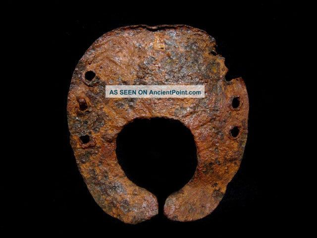 Very Rare Huge Roman Period Iron Horse Shoe,  Well Preserved, Roman photo