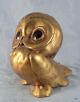 Vtg Anthony Freeman Mcfarlin Art Pottery Baby Owl Figurine Mcm Gold Leaf - Estate Mid-Century Modernism photo 1