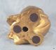 Vtg Anthony Freeman Mcfarlin Art Pottery Baby Owl Figurine Mcm Gold Leaf - Estate Mid-Century Modernism photo 4