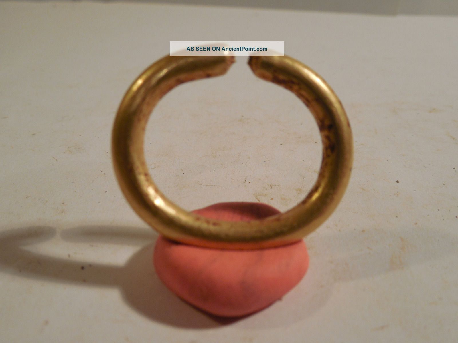 Tairona Gold Nose Ring Pre - Columbian Archaic Ancient Artifact Columbia Mayan Nr The Americas photo