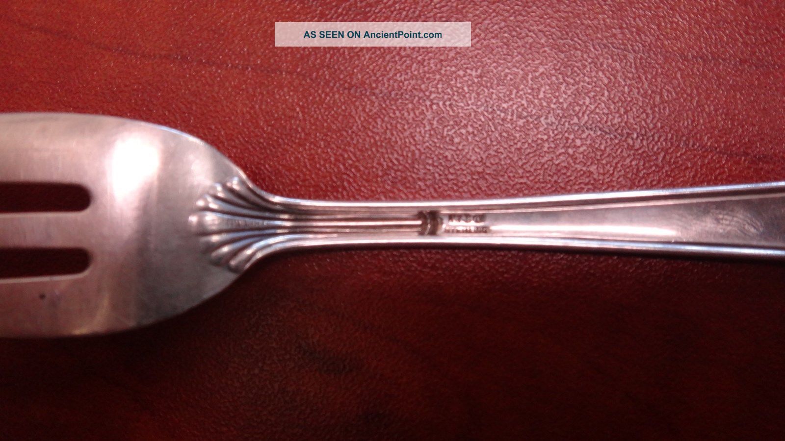 Sterling Silver Flatware - Gorham,  Milan (1885) Pie Fork - Monogrammed Flatware & Silverware photo