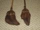 Antique Pair 19th C.  Victorian Fireplace Hearth Broom Brush Ash Brushes Hearth Ware photo 2