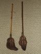Antique Pair 19th C.  Victorian Fireplace Hearth Broom Brush Ash Brushes Hearth Ware photo 3