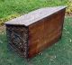 Antique Handmade Embossed Copper Covered Wood Kindling Box Coal Hod Tinder Chest Hearth Ware photo 8