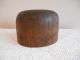 Antique Vtg 2 Pc Wood Hat Form Mold Block On Stand Millinery 7 - 3/8 Industrial Molds photo 9