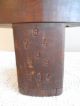 Antique Vtg 2 Pc Wood Hat Form Mold Block On Stand Millinery 7 - 3/8 Industrial Molds photo 5