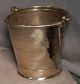 Antique Ring Turned Dovetailed Brass Pail Bucket Grain Measure British Handmade Primitives photo 1