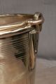 Antique Ring Turned Dovetailed Brass Pail Bucket Grain Measure British Handmade Primitives photo 2