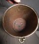 Antique Ring Turned Dovetailed Brass Pail Bucket Grain Measure British Handmade Primitives photo 5