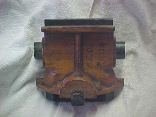 Antique Wooden Foundry Casting Pattern Mold Industrial Factory Steampunk photo