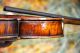 Vintage Antique Violin & Bow With G.  S.  B Case For Parts/repair Musical Instrument String photo 7